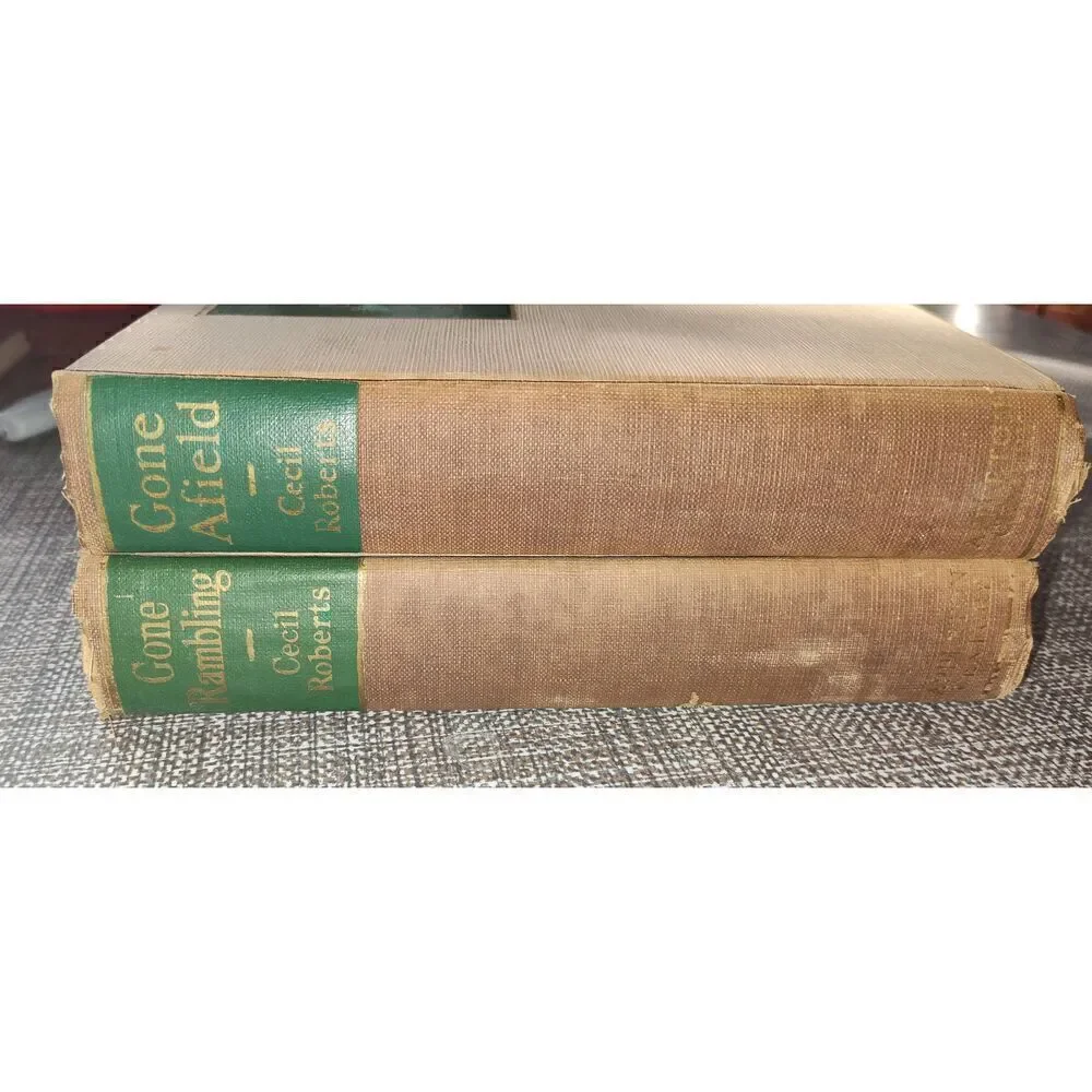 Lot of 2 Cecil Roberts Gone Rambling (1935) & Gone Afield (1936) D. Appleton-Cen